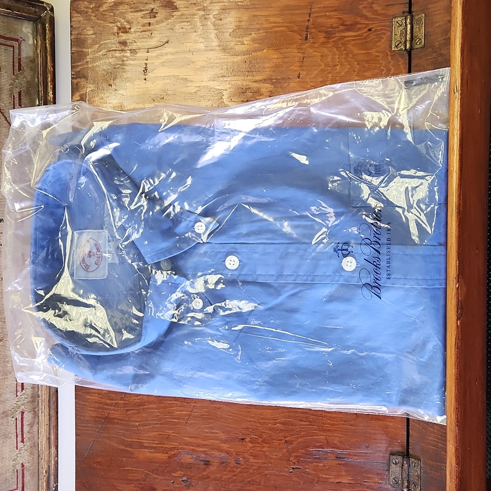 Brooks Brothers XL Blue Dress Shirt NEW